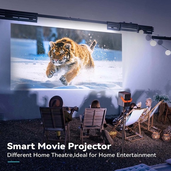 Meauro mini portable projector 1080P FHD, portable Android TV 9.0 - Picture 8 of 8